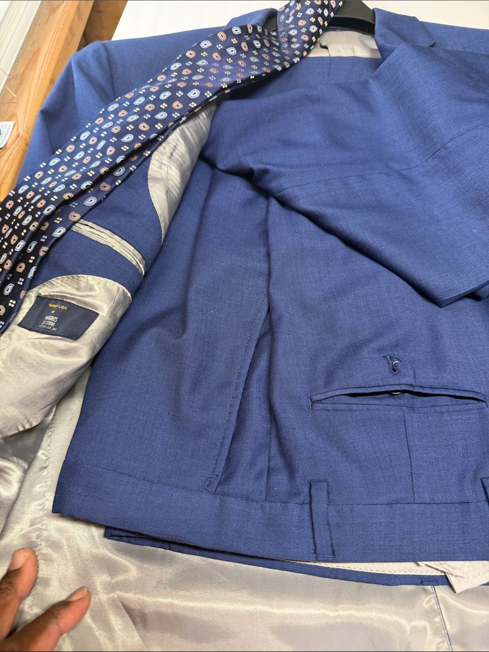 Margolis Hart Schaffner Marx Royal Blue Two-Button suit ( 50x48x37) - Picture 7 of 17